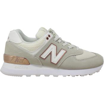 新百伦女鞋凉鞋, New Balance | New Balance 574 White/Tan  WL574FSA Women's商品图片 5.8折