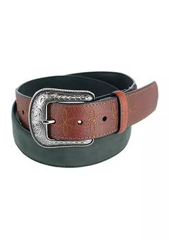 推荐Men's Bison and CrazyHorse Leather Belt with Billets商品