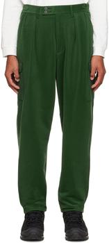 DESCENTE | Green Pleated Cargo Pants商品图片,额外8.5折, 独家减免邮费, 额外八五折