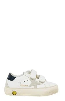 Golden Goose | Golden Goose Kids Star-Patch Almond Toe Sneakers,商家Cettire,价格¥1259