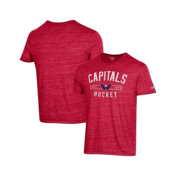 CHAMPION | Men's Red Washington Capitals Tri-Blend T-shirt 