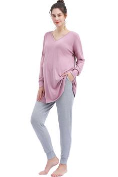 商品Kimi & Kai | Emilia Maternity/Nursing Lounge Sweatshirt & Jogger Pants,商家Lord & Taylor,价格¥702图片