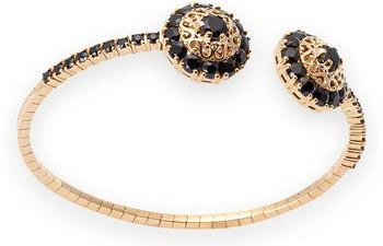 Dolce & Gabbana | 玫瑰花饰图案、黑色蓝宝石 Family 系列黄金手链,商家24S CN,价格¥66522