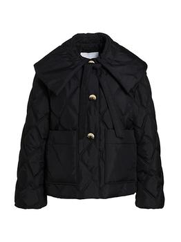 Ganni | Ripstop Quilted Big Collar Jacket商品图片,