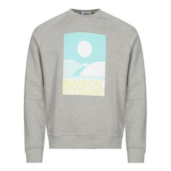 推荐Maison Kitsune Anthony Burrill Sweatshirt - Grey Melange商品