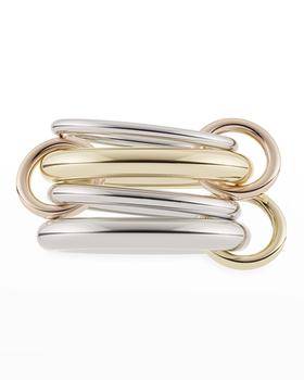 商品Spinelli Kilcollin | Cici MX Silver and Gold 4-Link Ring, Size 7,商家Neiman Marcus,价格¥34081图片