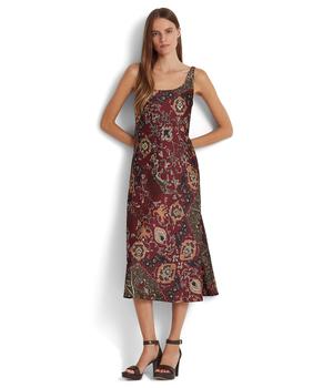 女装拉夫劳伦连衣裙, Ralph Lauren | Print Satin Sleeveless Dress商品图片 
