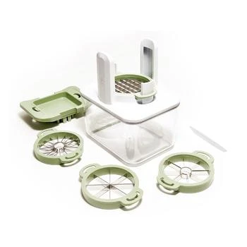 Henning Lee | 4-in-1 Fresh Prep Fruit and Veggie Slicer, Green,商家Premium Outlets,价格¥234