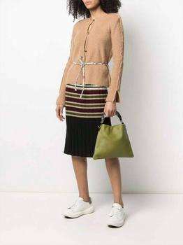 推荐Cashmere Cardigan With Tie in Biscuit商品