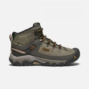 推荐KEEN - TARGHEE III MID LEATHER - 10.5 - WIDE - Black Olive/Golden B商品