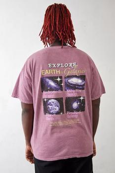 推荐UO Berry Explore Earth & Galaxy T-Shirt商品
