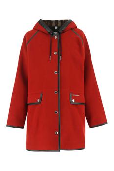 burberry大衣, Burberry | Red wool coat Red Burberry Donna商品图片 