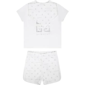 Givenchy | White Set For Babies With Logo,商家Italist,价格¥2087