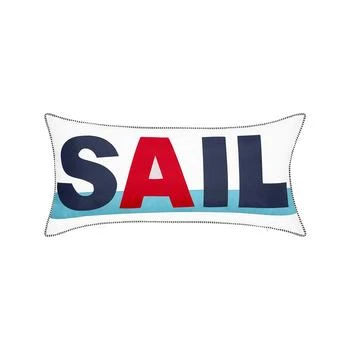 Edie@Home | Bold Sail Reversible Nautical Lumbar Decorative Pillow, 15 x 30,商家Macy's,价格¥335