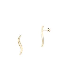 商品Natori | Shangri-La 14K Yellow Gold Brushstroke Drop Earrings,商家Saks Fifth Avenue,价格¥4234图片