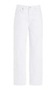 FRAME | FRAME - The Slouchy Rigid Low-Rise Straight-Leg Jeans - White - 23 - Moda Operandi 