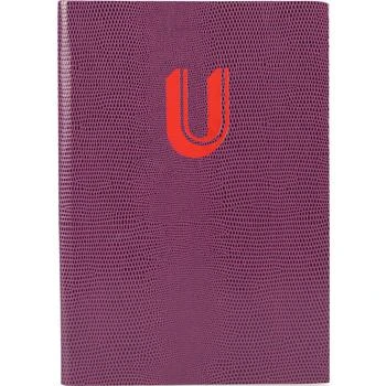 Sloane Stationery | Letter u designer notebook in purple,商家BAMBINIFASHION,价格¥295