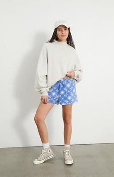 Printed Fleece Sweat Shorts,价格$18.19