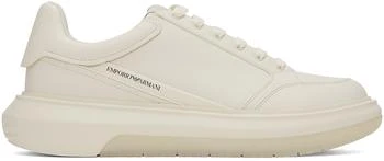 Emporio Armani | White Printed Sneakers 5.8折