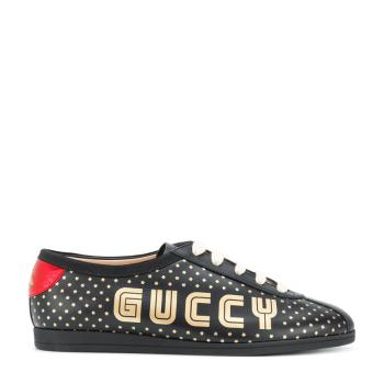 Gucci | GUCCI 古驰 女士黑金拼色运动鞋 519718-0G270-1079商品图片,满$100享9.5折, 满折