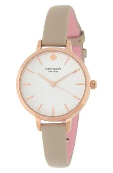 Kate Spade | women's metro leather strap watch, 30mm 6折