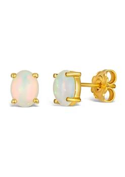 推荐1.2 ct. t.w. Opal Earrings in Gold Plated Sterling Silver商品