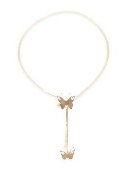 ROSANTICA, ROSANTICA | Melitea Goldtone Faux Crystal Butterfly Lariat Necklace商品图片 