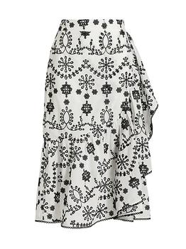 Tahari | Embroidered Midi-Skirt商品图片,6折