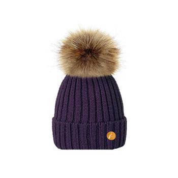 推荐Hortons England  毛球帽 紫色 Hortons England Meribel PomPom Hat - Purple商品