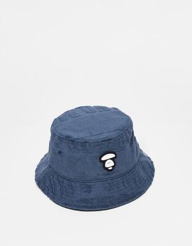 推荐AAPE logo print bucket hat in multi商品