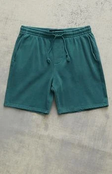 推荐Fleece Washed Green Sweat Shorts商品