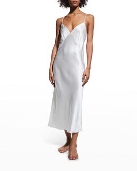商品OLIVIA VON HALLE | V-Neck Silk Slip Dress,商家Neiman Marcus,价格¥2153图片