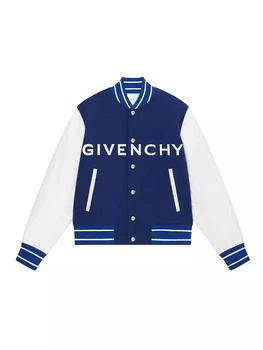 Givenchy | Varsity Jacket in Wool and Givenchy Leather,商家Saks Fifth Avenue,价格¥24904