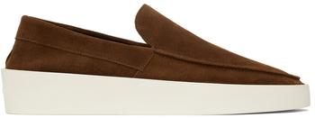 推荐Brown & Off-White Suede 'The Loafer' Loafers商品