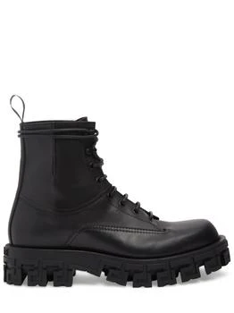 Versace | Leather Combat Boots 