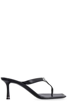 alexander wang鞋真假, Alexander Wang | Alexander Wang Ivy Logo Thong Sandals商品图片 8.1折