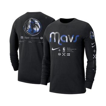 商品Men's Black Dallas Mavericks Essential Air Traffic Control Long Sleeve T-shirt图片