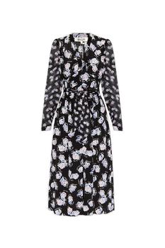 Diane von Furstenberg | Diane von Furstenberg Erica Long-Sleeved Midi Dress商品图片,4折, 独家减免邮费