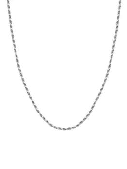 推荐14K White Gold Rope Chain Necklace商品