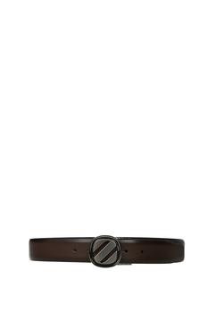 zegna皮带价格, Zegna | Regular belts Leather Brown Black商品图片 3.7折