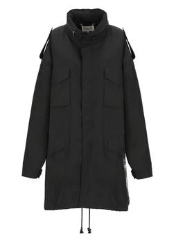 MAISON MARGIELA | High-neck Oversized Logo Raincoat,商家Italist,价格¥16699