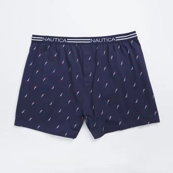 Nautica | Nautica Mens Striped Sailboat Knit Boxer 5.3折