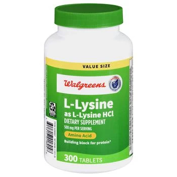 Walgreens | L-Lysine as L-Lysine HCl 500 mg Tablets,商家Walgreens,价格¥148