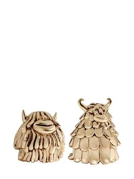 L'Objet | Haas Gold Salt & Pepper Shakers,商家LUISAVIAROMA,价格¥2994