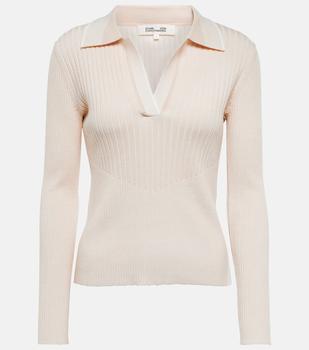 Diane von Furstenberg | Nelly ribbed-knit sweater商品图片,6.9折