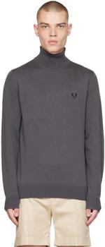 Fred Perry | Gray Roll Neck Turtleneck商品图片,