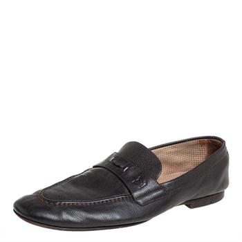 lv男鞋图片, [二手商品] Louis Vuitton | Louis Vuitton Brown Leather Slip On Loafers Size 42商品图片 7.6折, 满1件减$100, 满减