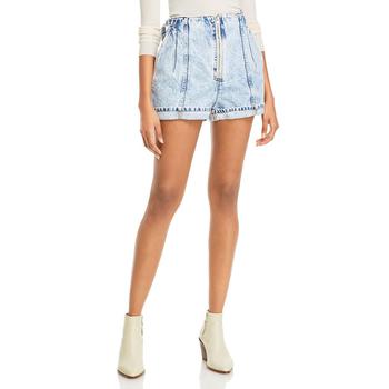 IRO评价, IRO | IRO Womens High Waist Medium Wash Denim Shorts商品图片 1折