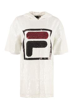 Fila | Fila Allover Sequin Logo Embellished Hooded Dress商品图片,4.7折