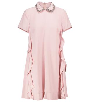 RED Valentino | 荷叶边饰衬衫式迷你连衣裙商品图片,4.9折